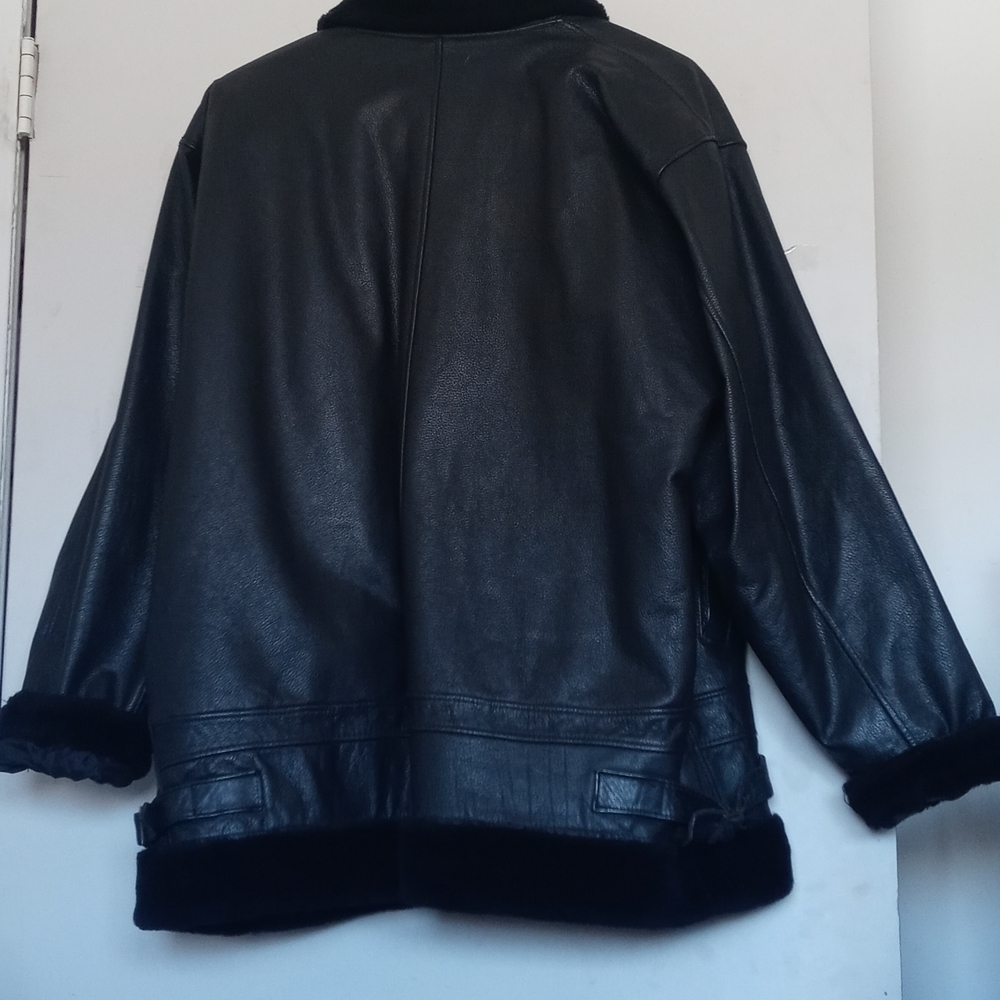 Black leather jacket Luxury  black jacket - Picture 3 of 6